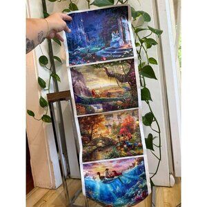Disney Fantasy Art Prints – Set of 4